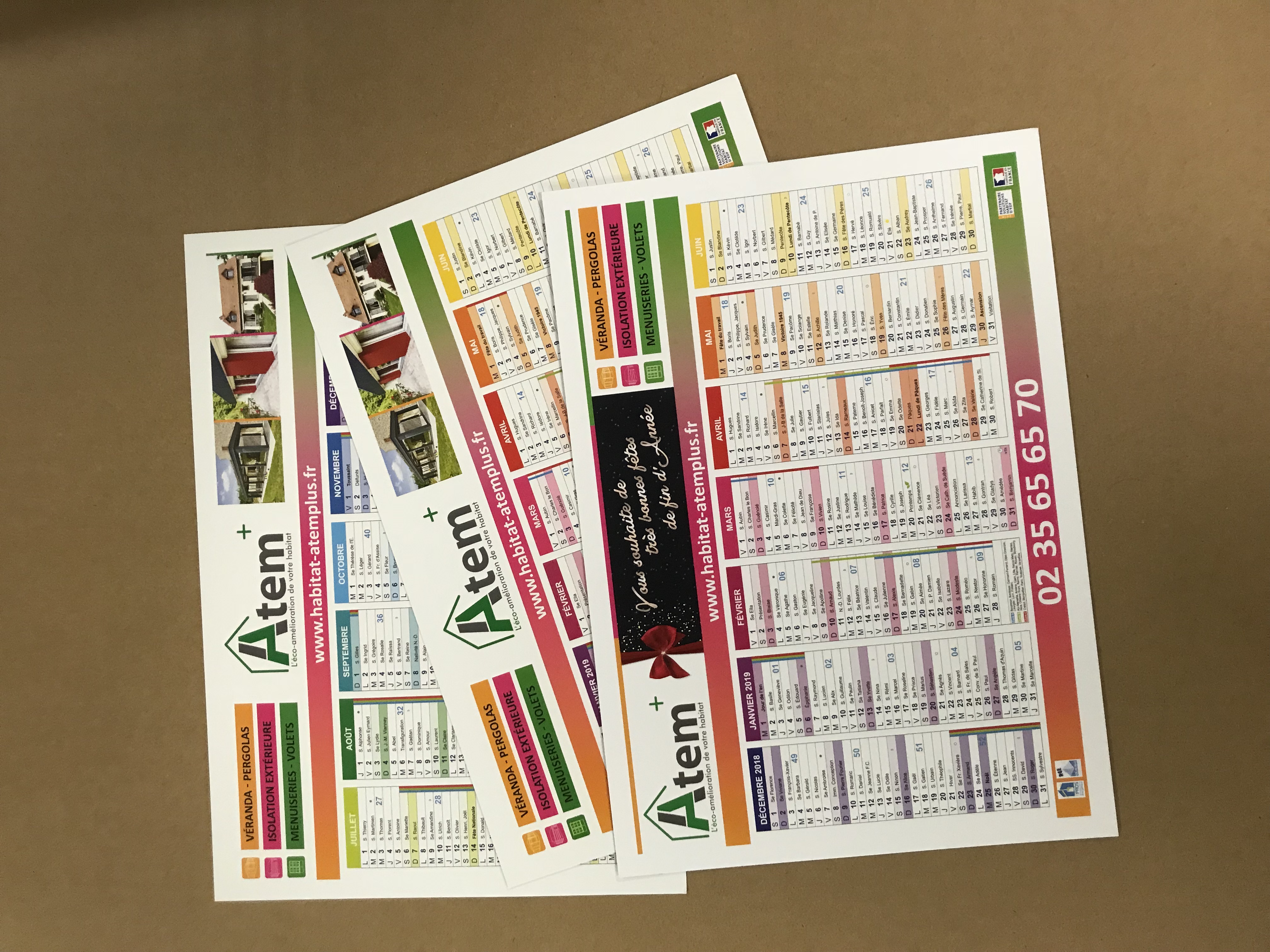 Calendriers ATEM+