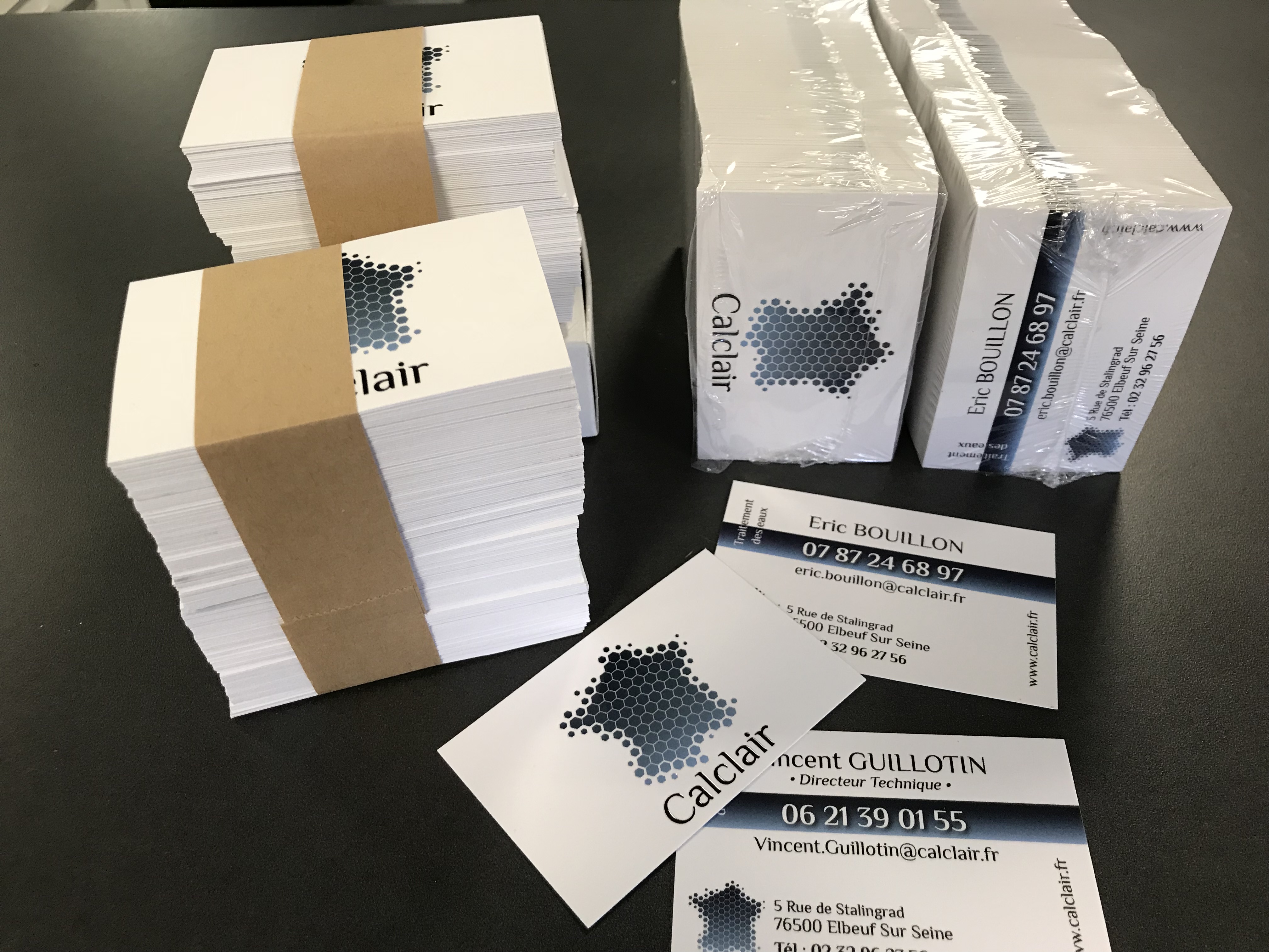 Cartes de visite Calclair