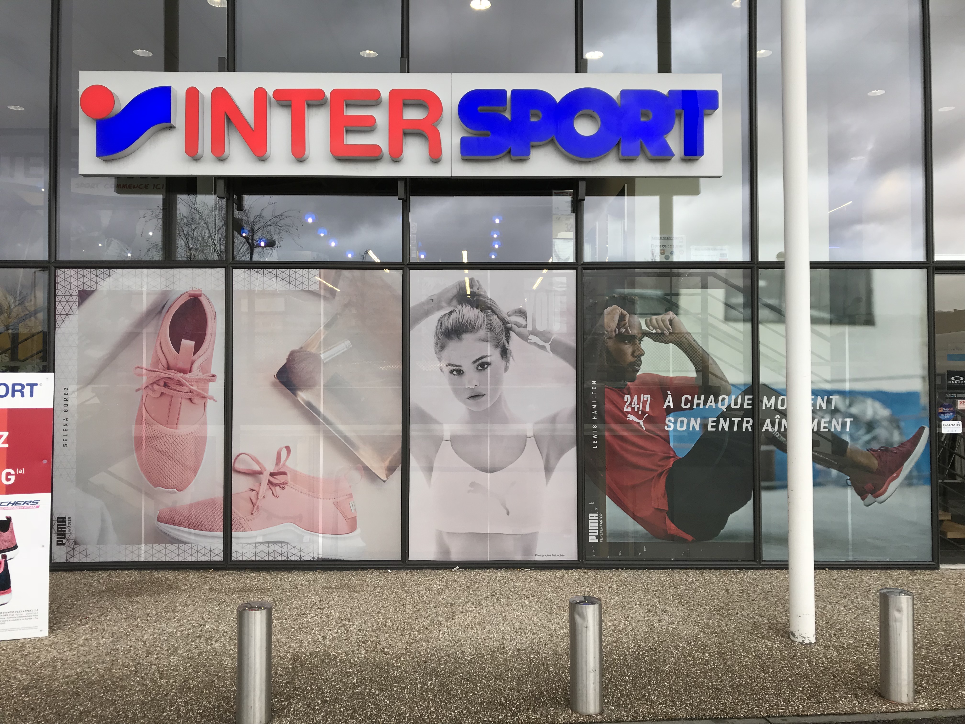 Déco vitrines Intersport Tourville
