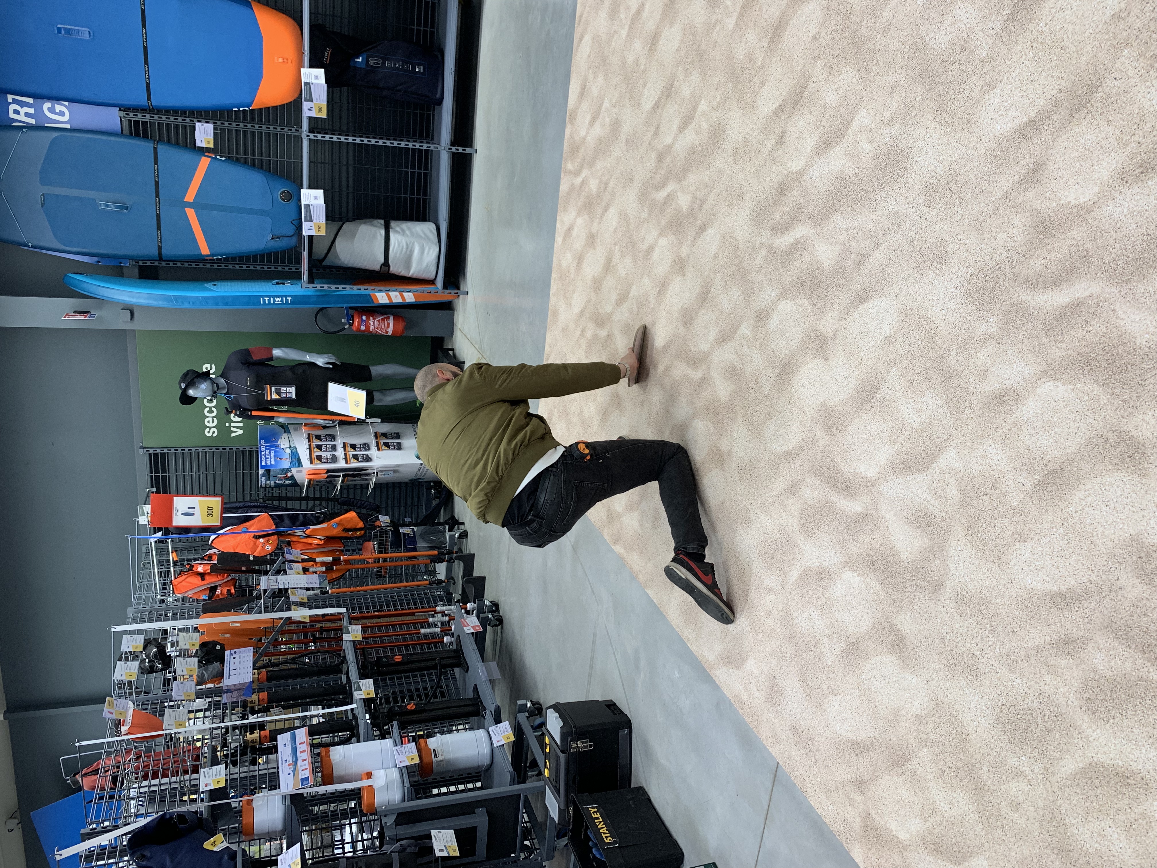 Adhésif sol Decathlon — Imitation sable