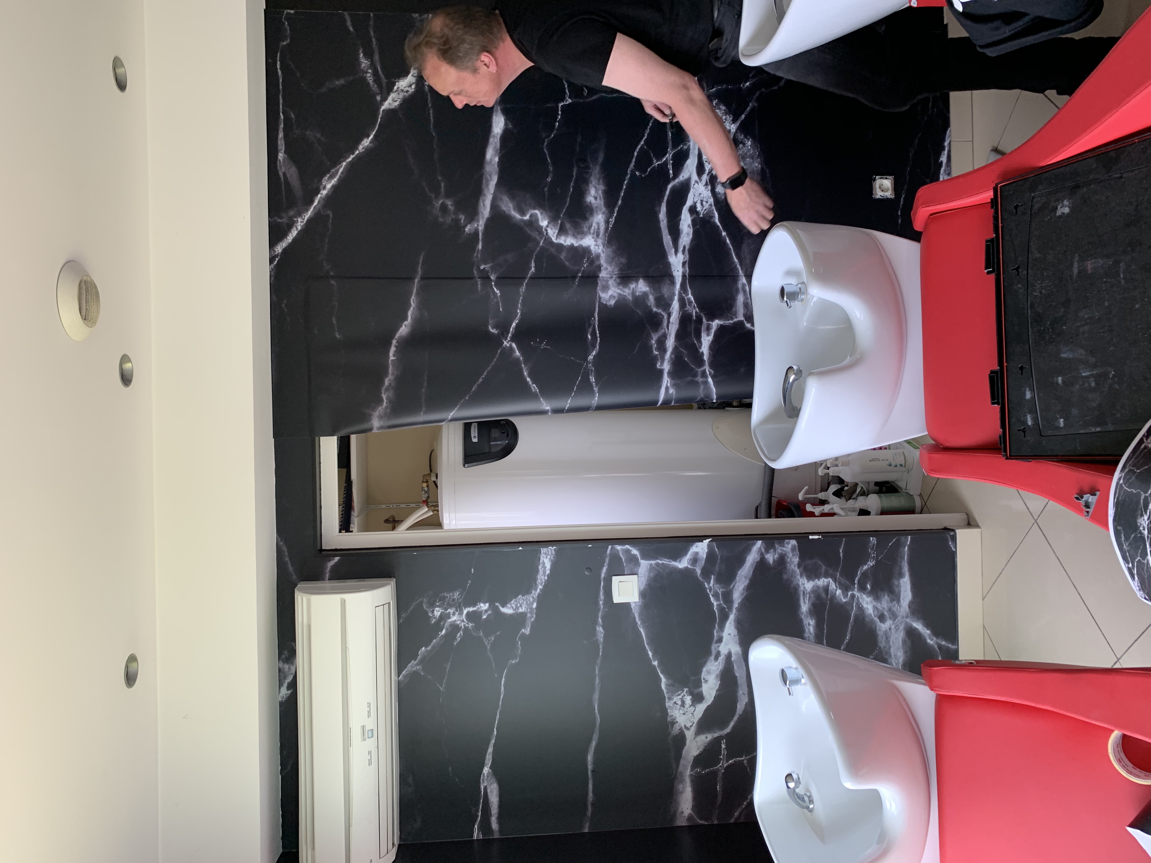 Adhésif mur Butterfly Coiffeur