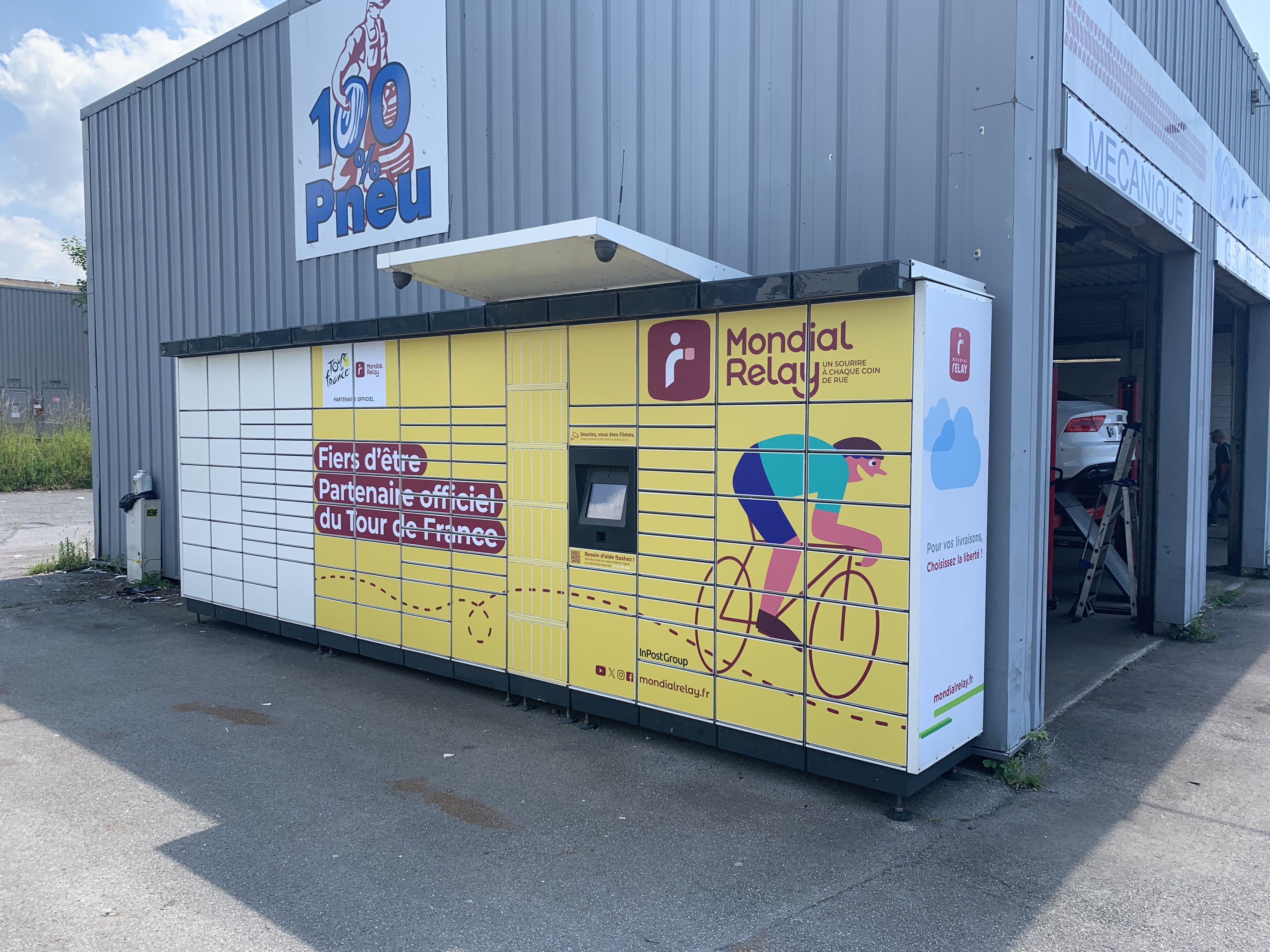 Adhésif locker Mondial Relay